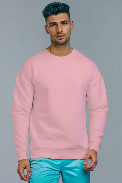 BABY PINK 400 GSM SWEAT SHIRT HIM HER US