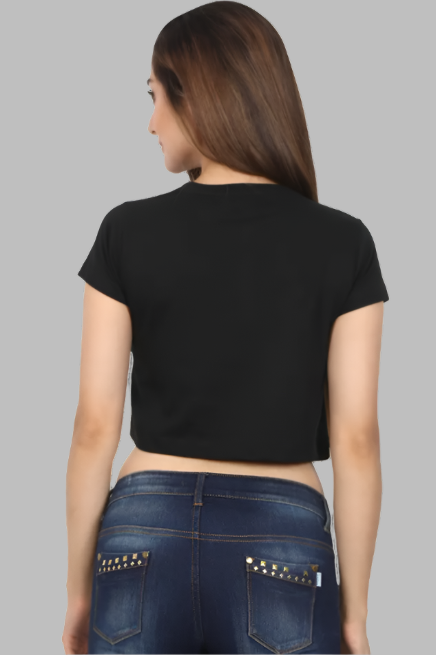 LITTLE BIRDY BLACK CROP TOP HIM & HER